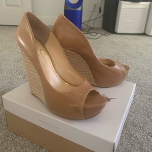 Jessica Simpson Tan Wedge